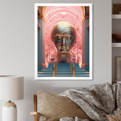 «Futur Minimalisme», portrait géométrique glamour sur toile