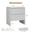 Nightstand With 2 Drawers (set Of 2)-389470160