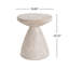 Table d'appoint d'extérieur / d'intérieur en béton léger, finition travertin