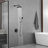 Wall Mounted Shower System With Handheld Shower 2 Handle Shower Faucet Set Brass Shower Trim Kit With Pressure Balance Valve-123467903