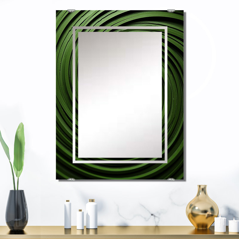 Torkom - Miroir mural géométrique abstrait MIR137509, 32 po x 24 po