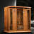 Dynamic Saunas 4-Person Near Zero EMF FAR IR Corner Sauna in Canadian Cedar