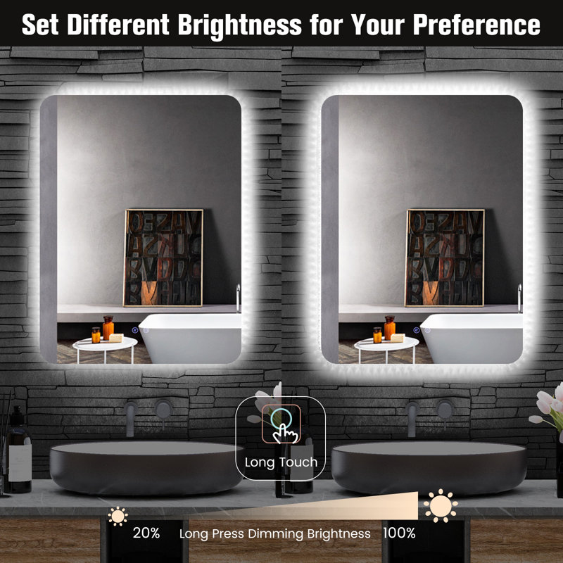Brisciano Flat Vanity Mirror