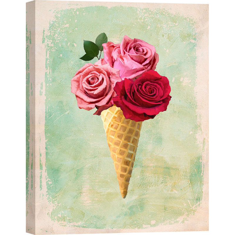 Romantic Ice Cream: Surprise I by Teo Rizzardi - Wrapped Canvas Print, 70cm H x 50cm W