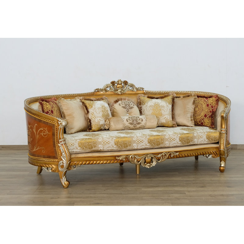 Sofa, 44.5" H x 79" W x 37.5" D, Brown