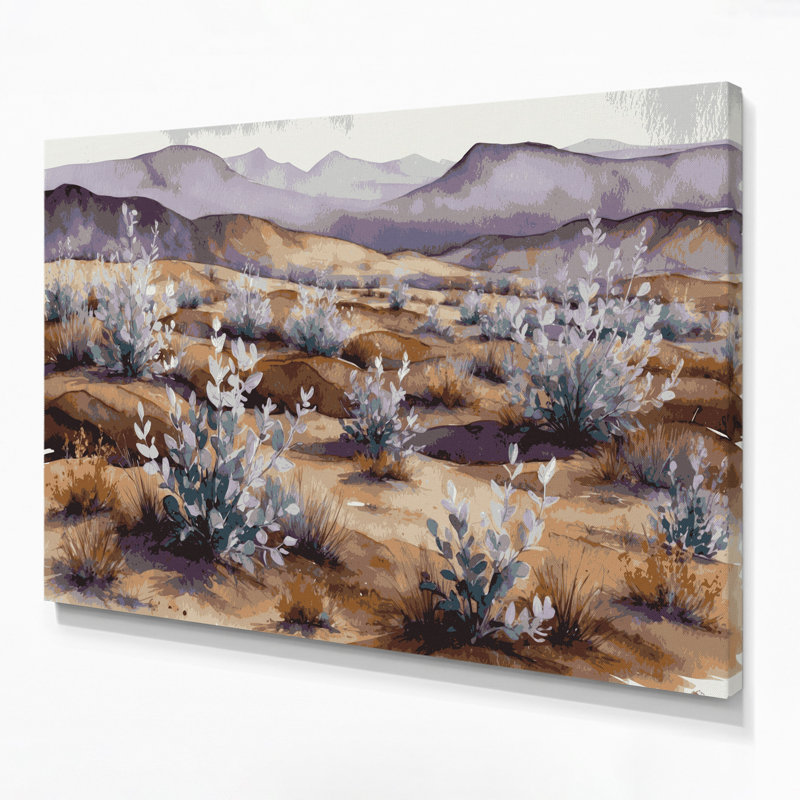 «Southwestern Plants Sagebrush», art sur toile brun 185, H 11 po x l 14 po