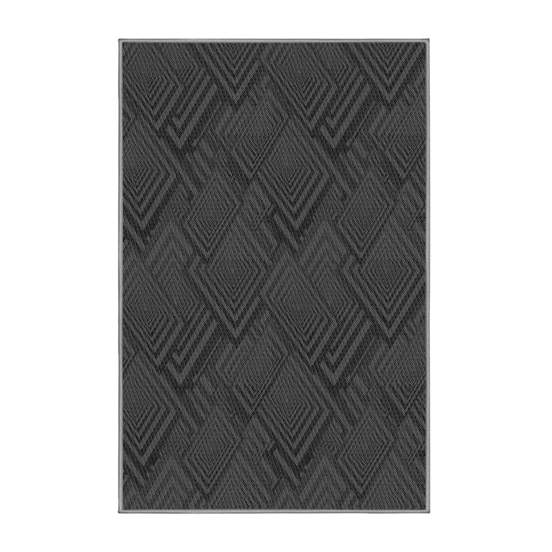 Geometric Indoor Rug, Rectangle 4' x 6'
