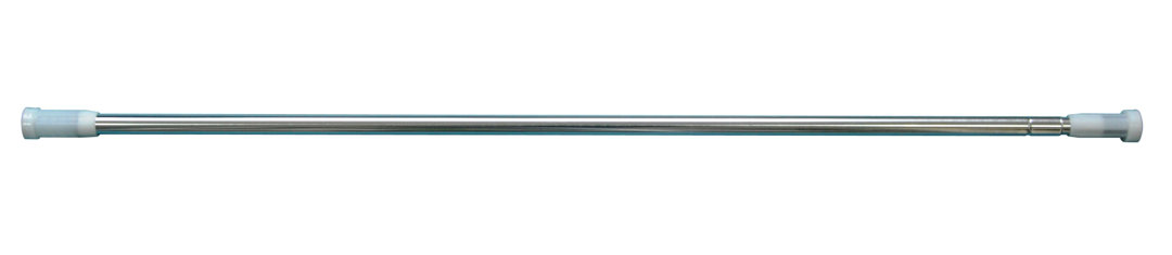 Telescopic Shower Curtain Rod 110-200cm - White