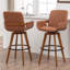 Modern Upholstered swivel counter stool-565978820-565978824