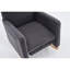 Chaise berçante en coton et lin avec repose-pieds réglable-430806505-430806506
