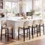Tabouret de comptoir revêtu de lin 26,4 po Hyland-982135610-993774935