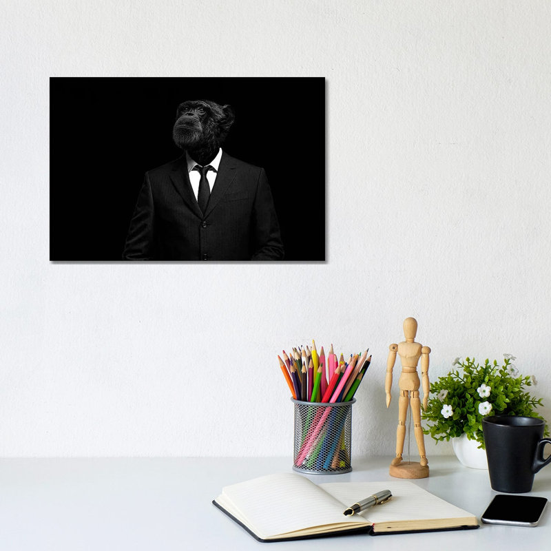 The Interview by Paul Neville - Wrapped Canvas Print, 20.32cm H x 30.48cm W x 1.9cm D