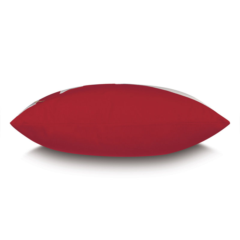 Sail Colorblock Decorative Pillow In Yellow, White/Red