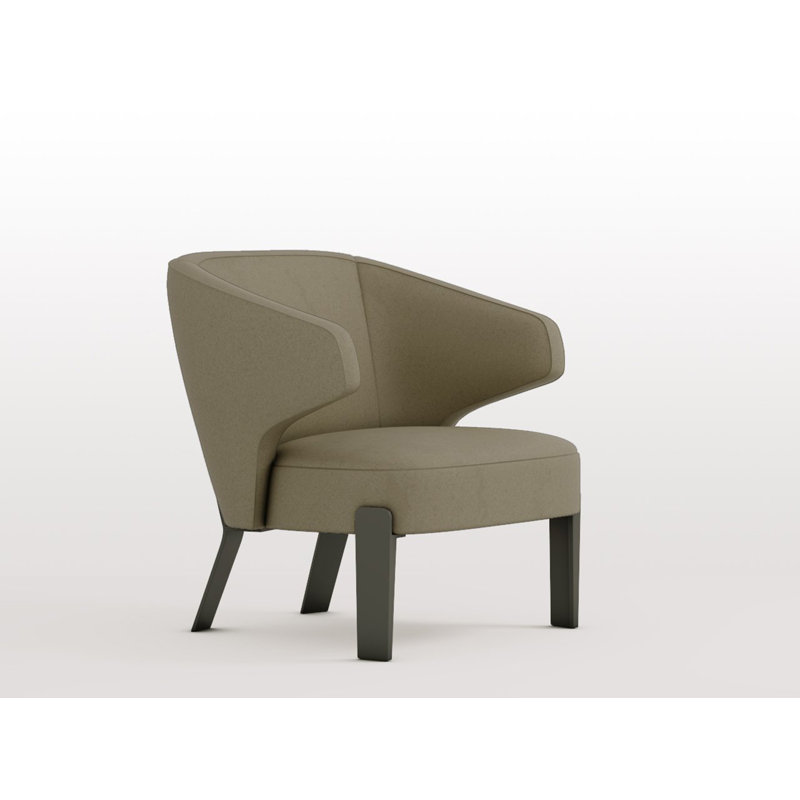 Fauteuil demi-tonneau Meisner, Taupe