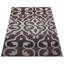 Brun contemporain | Tapis intérieur beige en soie noué à la main-848752607