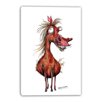 Whimsy Colt Wrapped Canvas Wall Art
