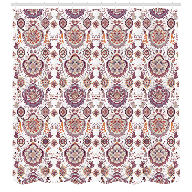 Shower Curtain with Hooks Included, 70" H x 69" W