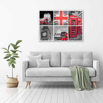 Collage London - Wrapped Canvas Print