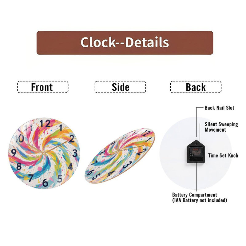 Horloge murale 12 po