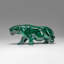 Genuine Polished Malachite Panther Carving (195.2 Grams)