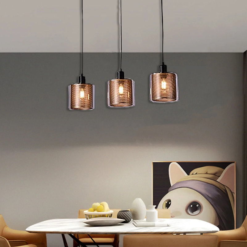 Lustre doré à 3 lumières Jennalynn