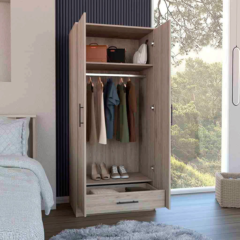 180 Armoire, pour salon, chambre à coucher, Naturel