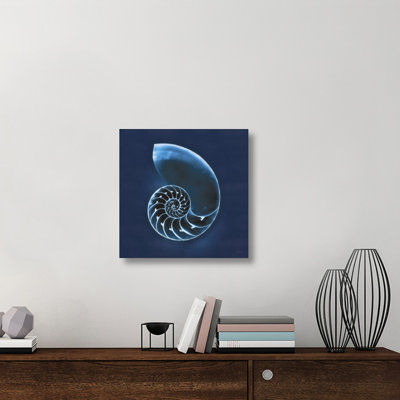 Reproduction de toile tendue «Cyanorphus Sea II» par Sue Schlabach