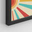 «Mid-Century Modern Retro Sunshine Landscape», ensemble de 4 impressions murales géométriques abstraites encadrées sur papier, impression de 4 pièces-93012451-93012453