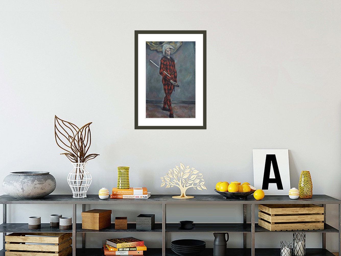 1000Museums Harlequin by Paul Cézanne -Framed Giclee Print - Wayfair Canada
