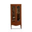 Brun massif + bois manufacturé + vitrines