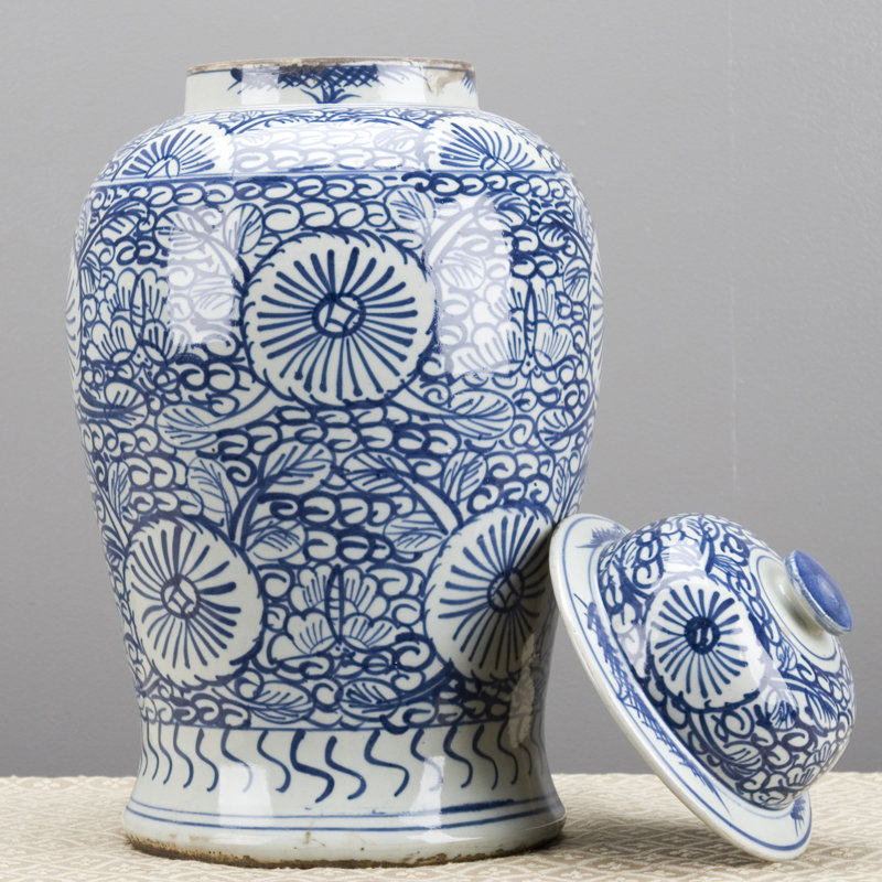 Handmade Porcelain China Ginger Jar