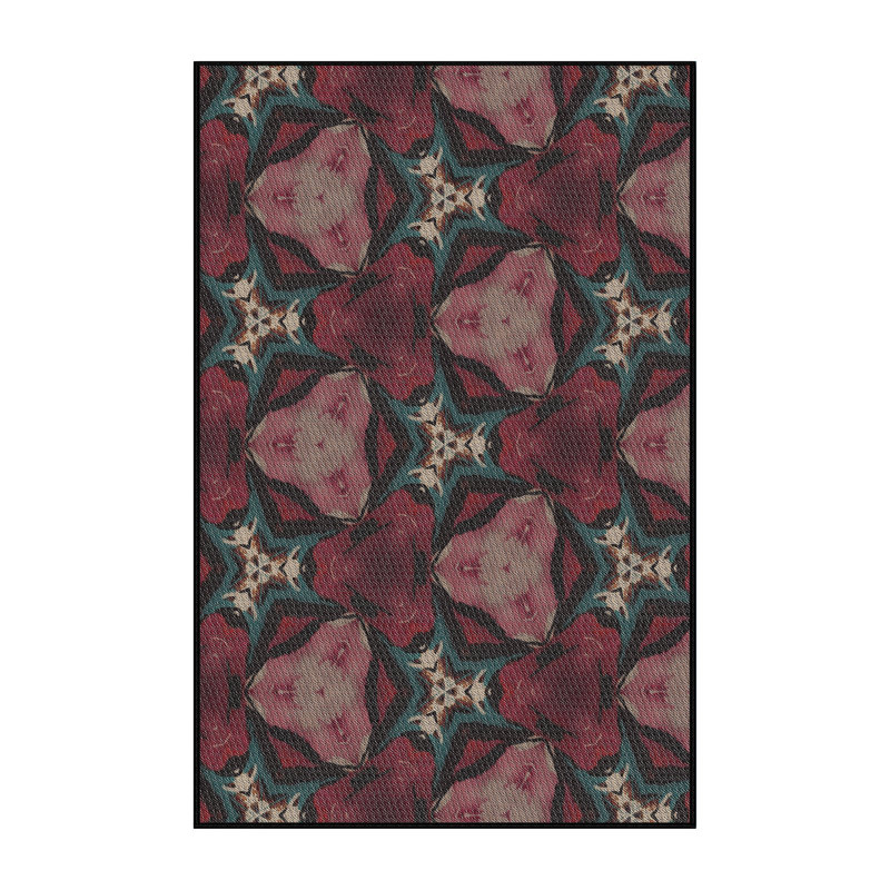 Tapis rose / vert Power Loom, Rectangle 2 pi x 3 pi