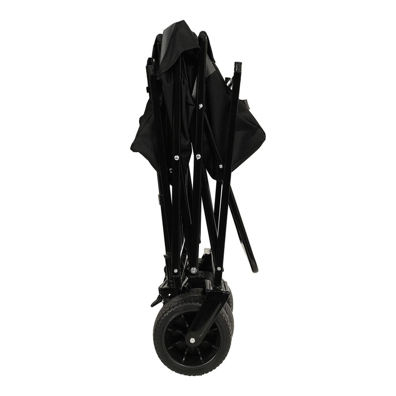 Chariot pliable de 480 lb avec auvent, Noir