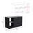 Juniper Kitchen Island with Large Top Surface, Double Door Cabinet, and Open Shelves Black / Ibiza Marble-1370696293