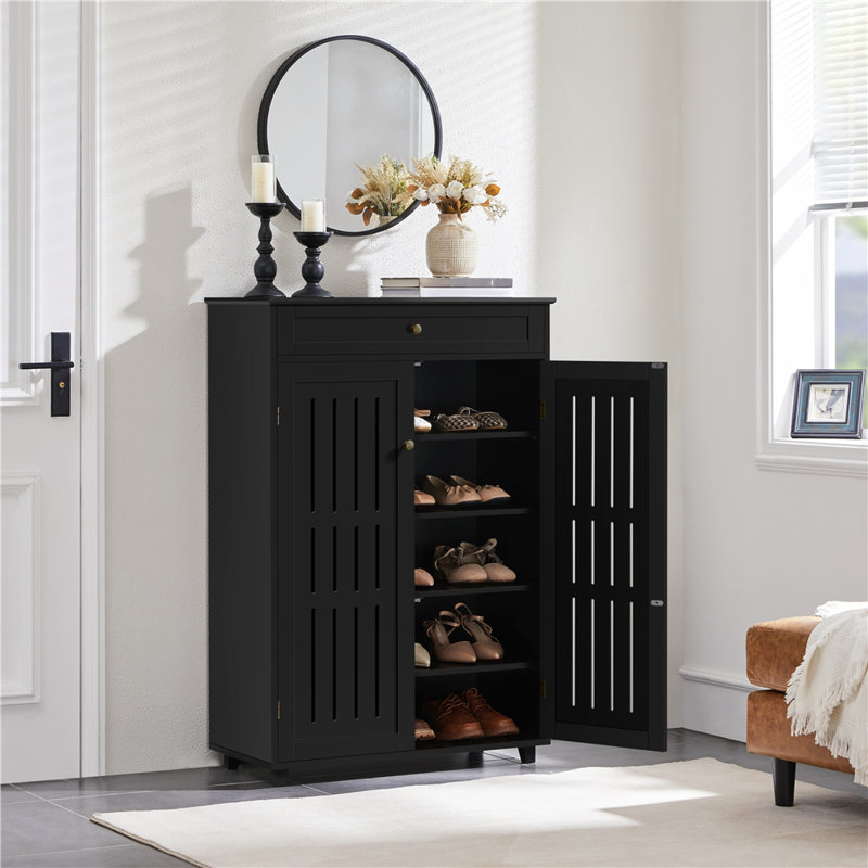  18 Pair Shoe Storage, Black