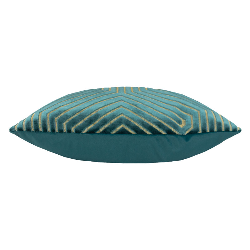 Evoke Square Cushion, Feather, Teal