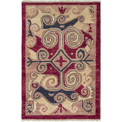 Aquan One-of-a-Kind 4'1" X 6' 2010s Wool Area Rug in