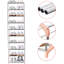 Range-chaussures empilable pour vestibule, couloir et garde-robe - solution de rangement et d'organisation peu encombrante-1590202802