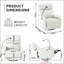 Fauteuil inclinable pivotant en similicuir Ijahnae-1430215566-1425715070