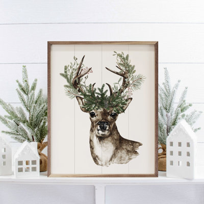 Aquarelle bois de pin de cerf