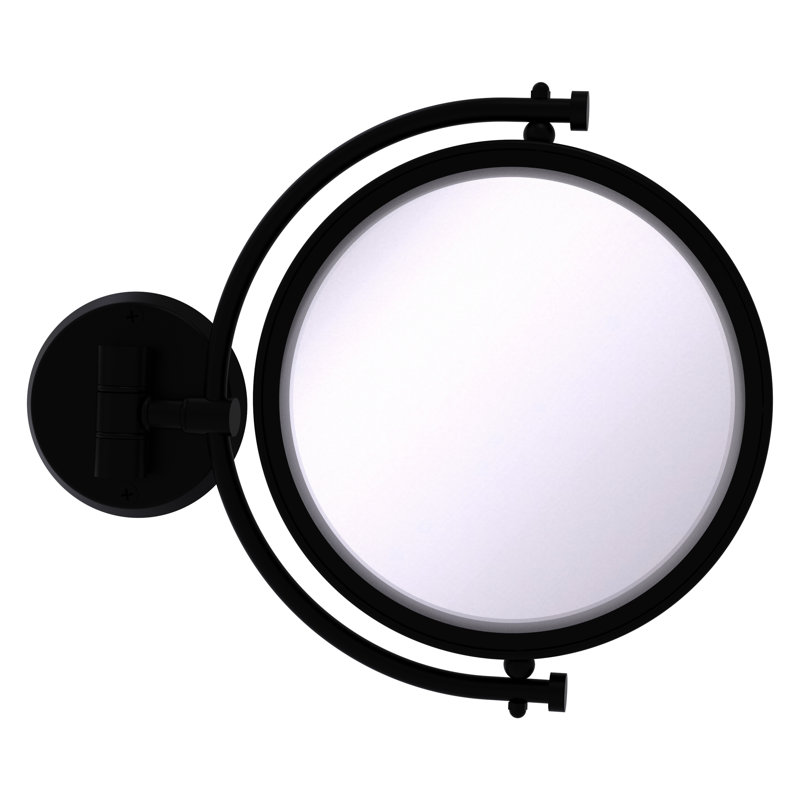 Miroir extensible Bineta, 3X, Noir mat