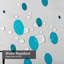 Rideau de douche bleu clair avec 12 crochets Banner-419854101