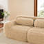 Canapé 4 places en forme de U sans armature, avec mousse haute résilience 32D, antidérapant, assise ergonomique, aucun assemblage requis, couleur kaki, idéal pour un usage domestique, base incluse.
