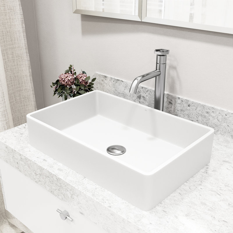 Ruxton 12" H Single Handle Vessel Sink Bathroom Faucet, Brushed Nickel