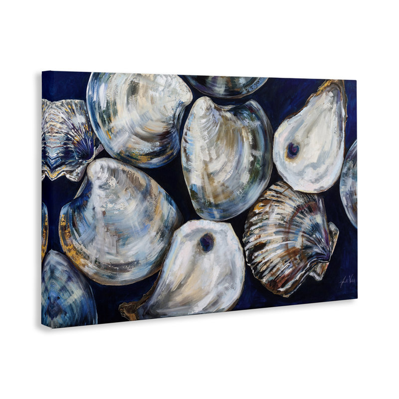  «Seashell Shore Finds», art mural par Jeanette Vertentes, H 30 po x l 45 po