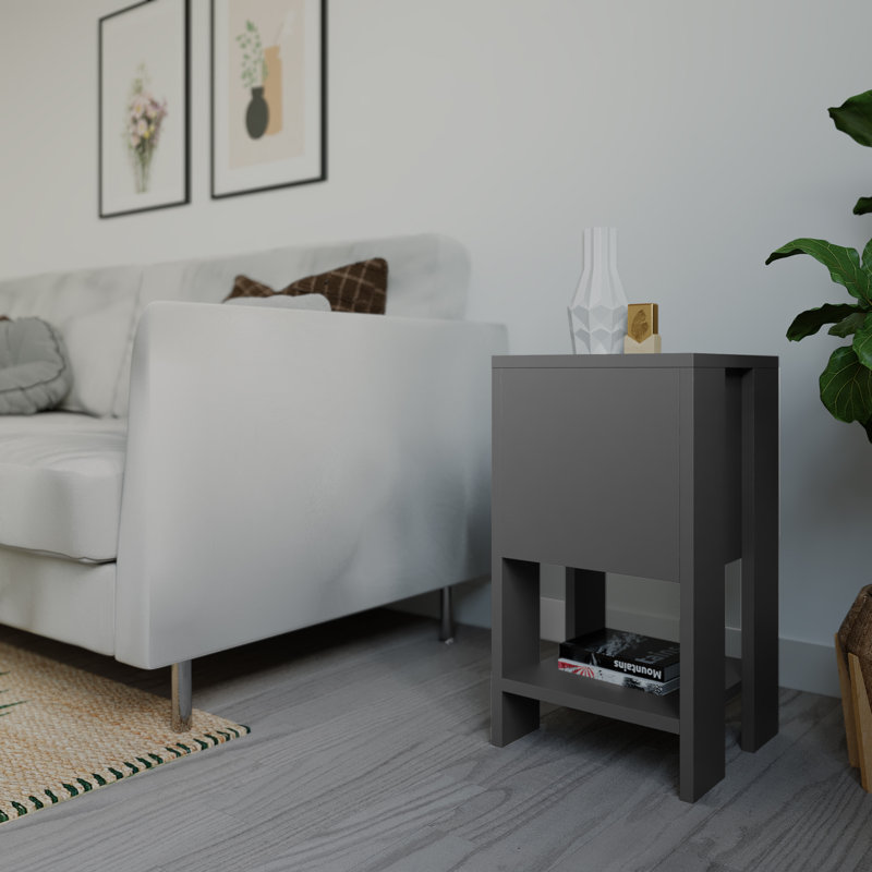 Table de chevet Ackerley, Anthracite