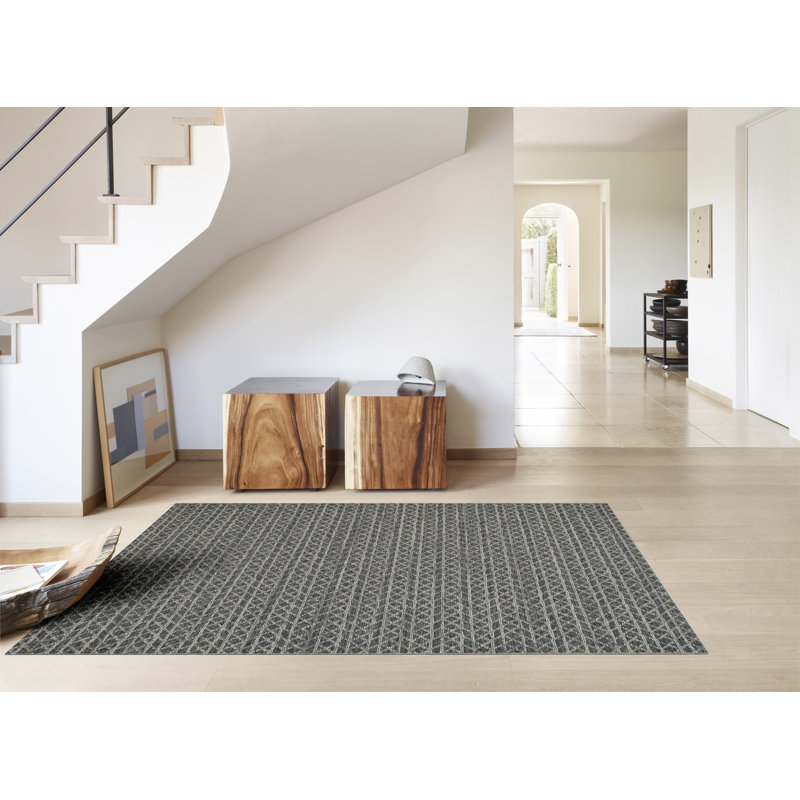 Libby Geometric Wool Hand Woven Area Rug, Rectangle 200 x 290cm