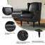 74 Cm Wide Wingback Armchair with Nailhead Trim-1968329403