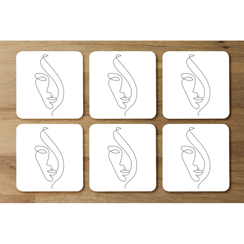 Duggs Square 6 Piece Coaster Set
