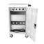 Chariot et armoire de chargement mobile en acier blanc antique pour plus de 30 ordinateurs portables, tablettes et Chromebook